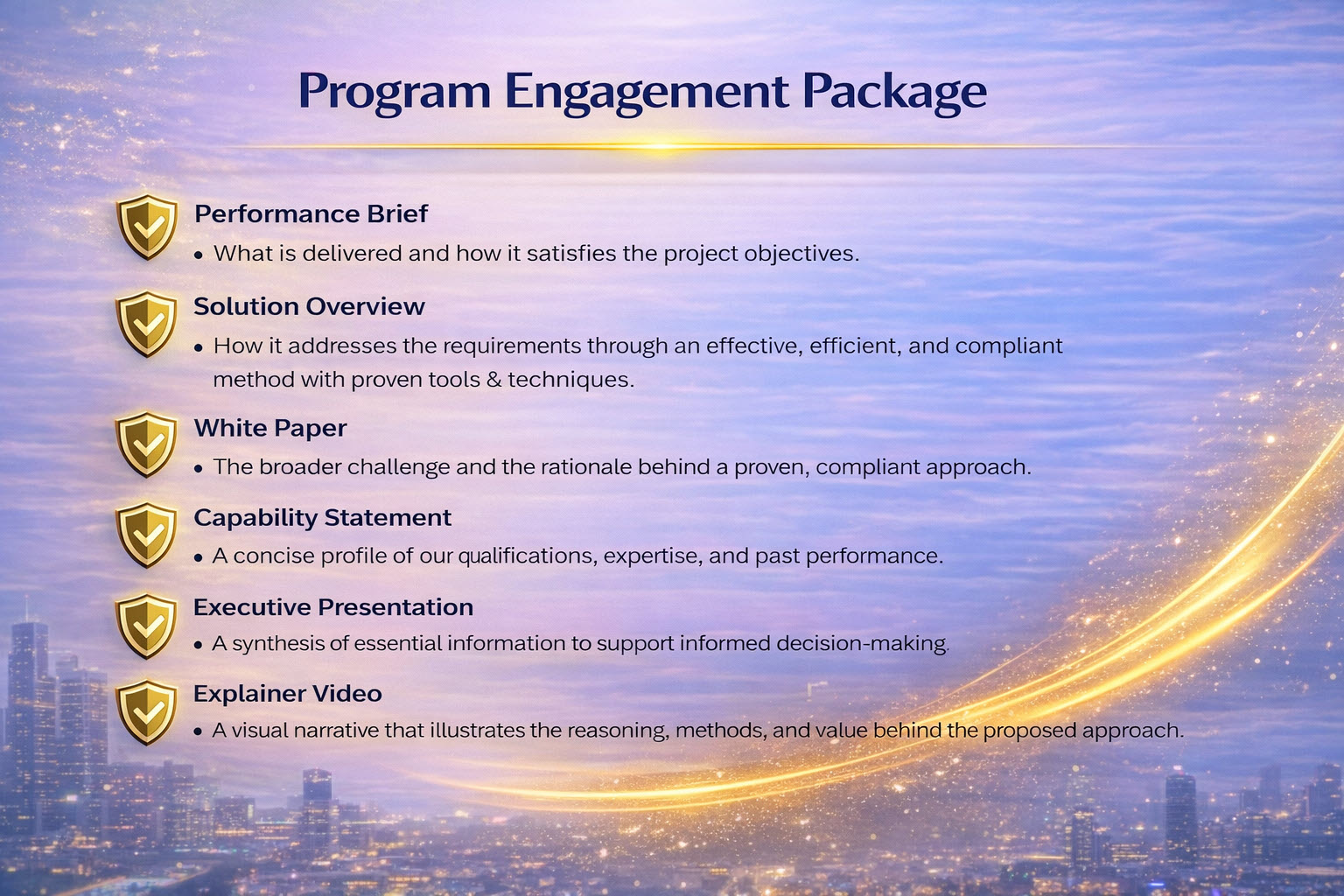 Program Engagement Package